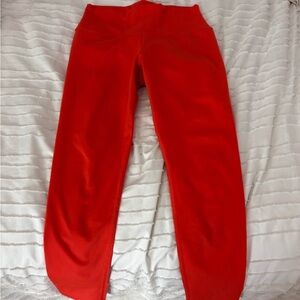 ALO Yoga Red Cropped Leggings